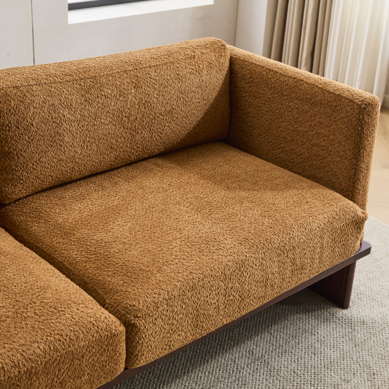 NFusion Kaelen Modern 3-Seater Upholstered Sofa With Solid Wood